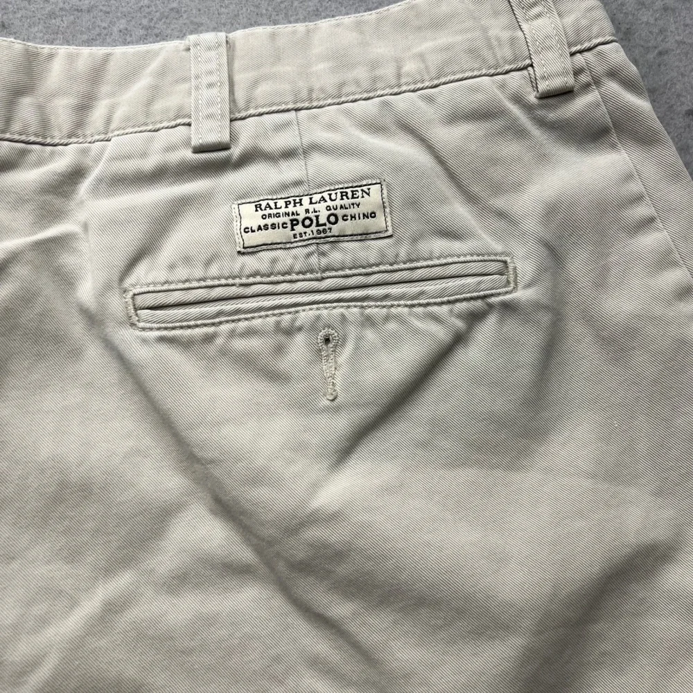 Polo Ralph Lauren Prospect Shorts Mens 38 Tan Khaki Chino Cotton Twill 1632‎